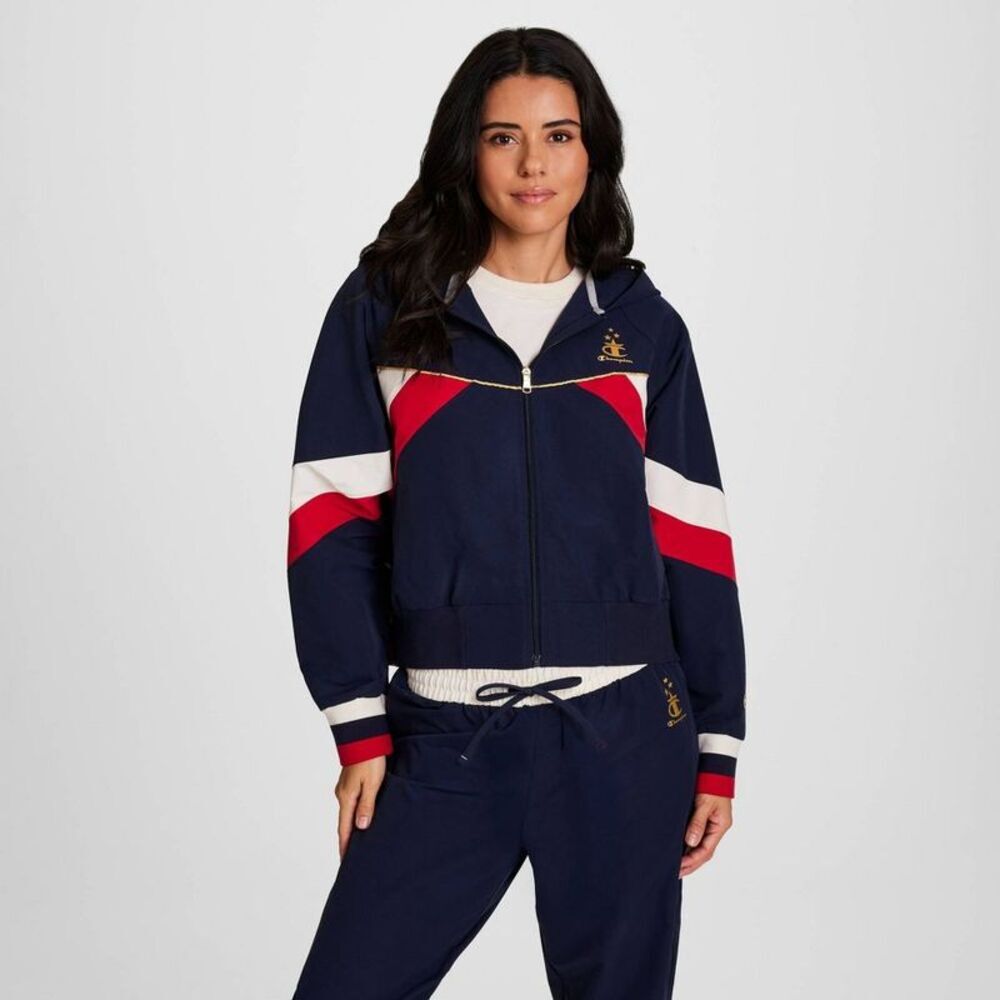 Champion Women's Gold Medal Full Zip Hoodie -Navy Blue XXL
